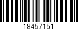 Código de barras (EAN, GTIN, SKU, ISBN): '18457151'
