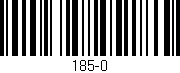 Código de barras (EAN, GTIN, SKU, ISBN): '185-0'