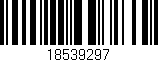 Código de barras (EAN, GTIN, SKU, ISBN): '18539297'
