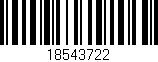 Código de barras (EAN, GTIN, SKU, ISBN): '18543722'