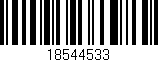 Código de barras (EAN, GTIN, SKU, ISBN): '18544533'