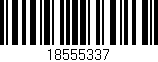 Código de barras (EAN, GTIN, SKU, ISBN): '18555337'