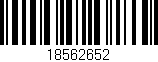 Código de barras (EAN, GTIN, SKU, ISBN): '18562652'
