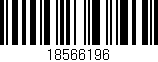 Código de barras (EAN, GTIN, SKU, ISBN): '18566196'