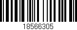 Código de barras (EAN, GTIN, SKU, ISBN): '18566305'