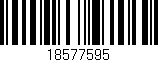Código de barras (EAN, GTIN, SKU, ISBN): '18577595'
