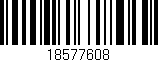 Código de barras (EAN, GTIN, SKU, ISBN): '18577608'