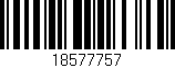 Código de barras (EAN, GTIN, SKU, ISBN): '18577757'