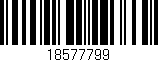 Código de barras (EAN, GTIN, SKU, ISBN): '18577799'