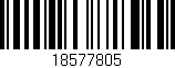 Código de barras (EAN, GTIN, SKU, ISBN): '18577805'