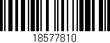 Código de barras (EAN, GTIN, SKU, ISBN): '18577810'