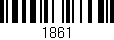 Código de barras (EAN, GTIN, SKU, ISBN): '1861'