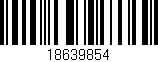 Código de barras (EAN, GTIN, SKU, ISBN): '18639854'