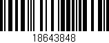 Código de barras (EAN, GTIN, SKU, ISBN): '18643848'
