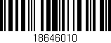 Código de barras (EAN, GTIN, SKU, ISBN): '18646010'