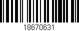 Código de barras (EAN, GTIN, SKU, ISBN): '18670631'