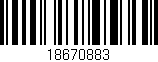 Código de barras (EAN, GTIN, SKU, ISBN): '18670883'