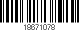 Código de barras (EAN, GTIN, SKU, ISBN): '18671078'
