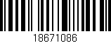 Código de barras (EAN, GTIN, SKU, ISBN): '18671086'