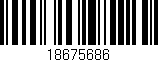 Código de barras (EAN, GTIN, SKU, ISBN): '18675686'