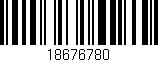 Código de barras (EAN, GTIN, SKU, ISBN): '18676780'