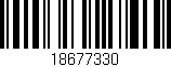 Código de barras (EAN, GTIN, SKU, ISBN): '18677330'