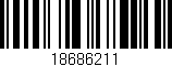 Código de barras (EAN, GTIN, SKU, ISBN): '18686211'