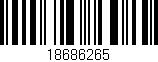 Código de barras (EAN, GTIN, SKU, ISBN): '18686265'