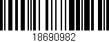 Código de barras (EAN, GTIN, SKU, ISBN): '18690982'