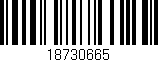 Código de barras (EAN, GTIN, SKU, ISBN): '18730665'
