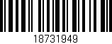 Código de barras (EAN, GTIN, SKU, ISBN): '18731949'