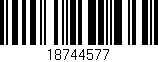 Código de barras (EAN, GTIN, SKU, ISBN): '18744577'