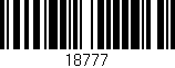 Código de barras (EAN, GTIN, SKU, ISBN): '18777'