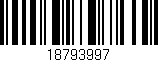 Código de barras (EAN, GTIN, SKU, ISBN): '18793997'