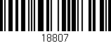 Código de barras (EAN, GTIN, SKU, ISBN): '18807'