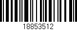 Código de barras (EAN, GTIN, SKU, ISBN): '18853512'