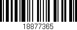 Código de barras (EAN, GTIN, SKU, ISBN): '18877365'