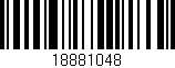 Código de barras (EAN, GTIN, SKU, ISBN): '18881048'