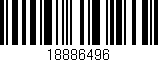 Código de barras (EAN, GTIN, SKU, ISBN): '18886496'