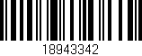 Código de barras (EAN, GTIN, SKU, ISBN): '18943342'