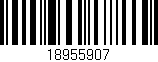Código de barras (EAN, GTIN, SKU, ISBN): '18955907'
