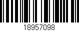 Código de barras (EAN, GTIN, SKU, ISBN): '18957098'