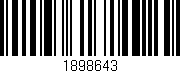 Código de barras (EAN, GTIN, SKU, ISBN): '1898643'