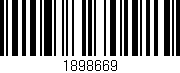 Código de barras (EAN, GTIN, SKU, ISBN): '1898669'