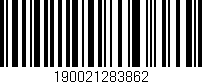 Código de barras (EAN, GTIN, SKU, ISBN): '190021283862'