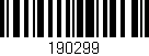 Código de barras (EAN, GTIN, SKU, ISBN): '190299'