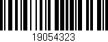 Código de barras (EAN, GTIN, SKU, ISBN): '19054323'