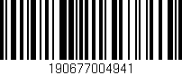Código de barras (EAN, GTIN, SKU, ISBN): '190677004941'