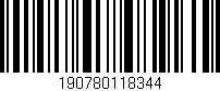 Código de barras (EAN, GTIN, SKU, ISBN): '190780118344'