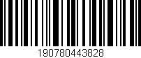 Código de barras (EAN, GTIN, SKU, ISBN): '190780443828'